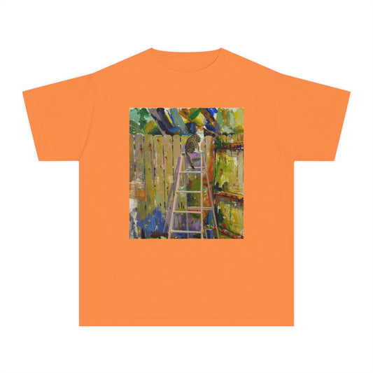 Youth Tee - Colorful Garden Ladder Art Print