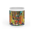 Artist's Studio Cat Coffee Mug — Colorful Painter's Room Ceramic Mug