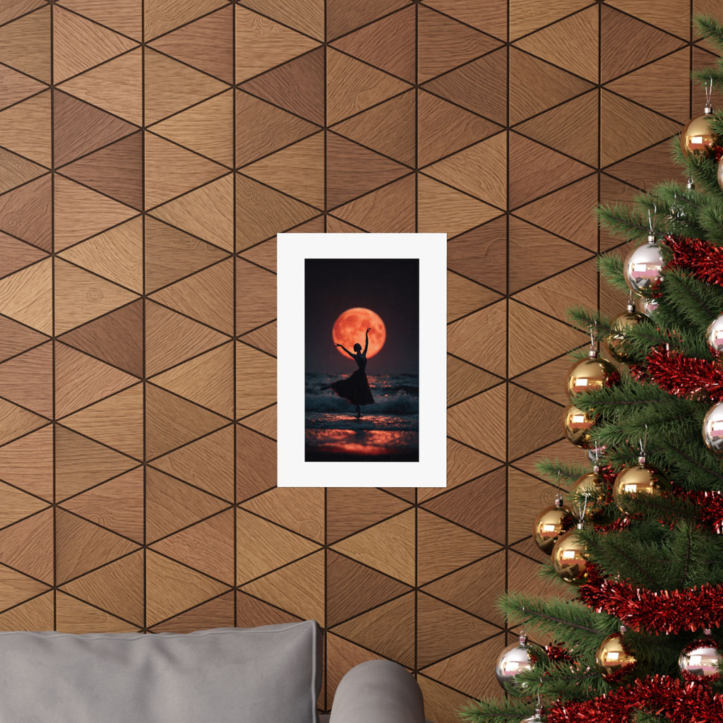 Ballerina Moonlight Poster — Vertical Matte Art Print