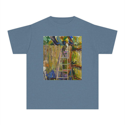 Youth Tee - Colorful Garden Ladder Art Print