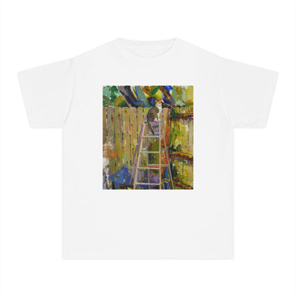 Youth Tee - Colorful Garden Ladder Art Print