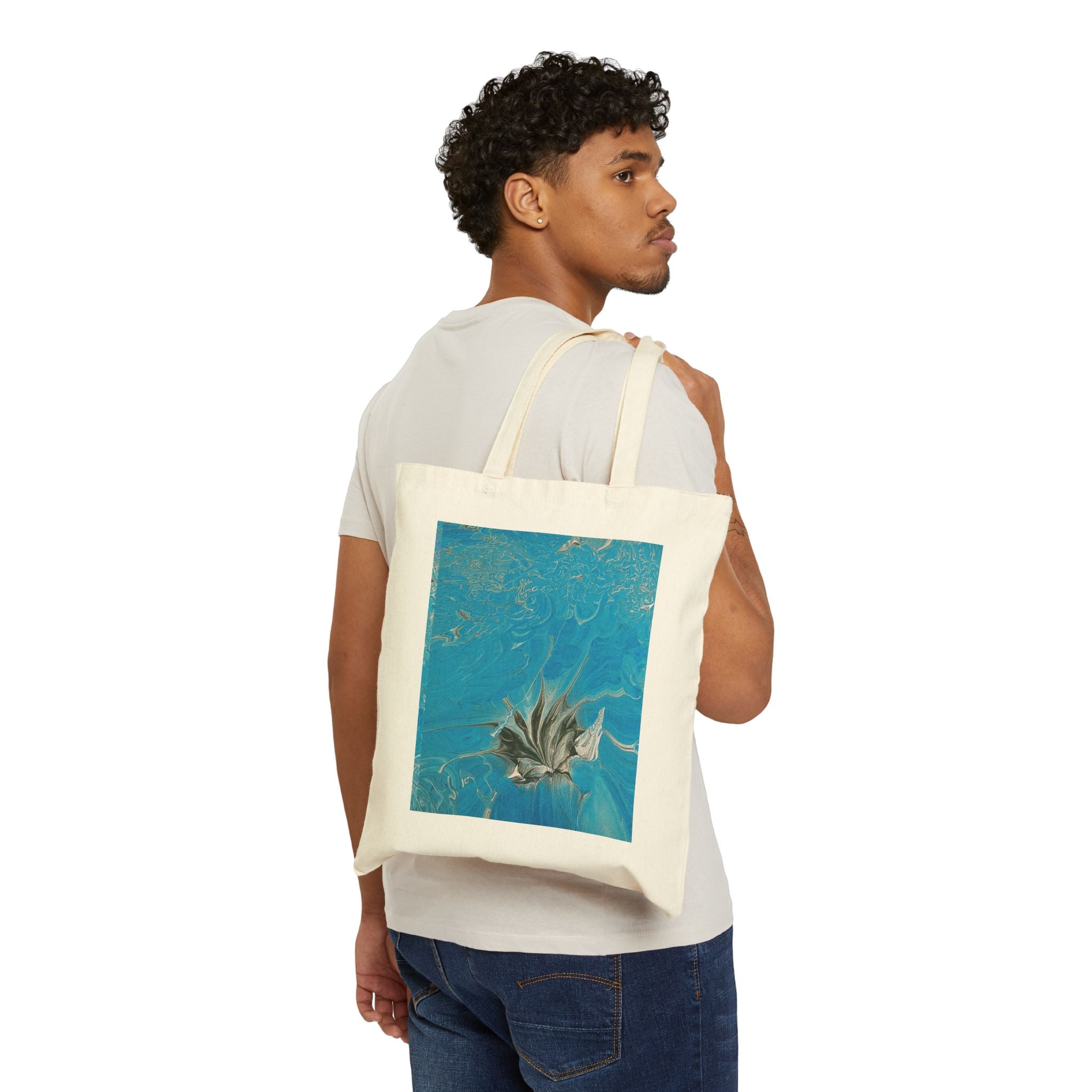 Just a Pretty Cotton Canvas Tote Bag