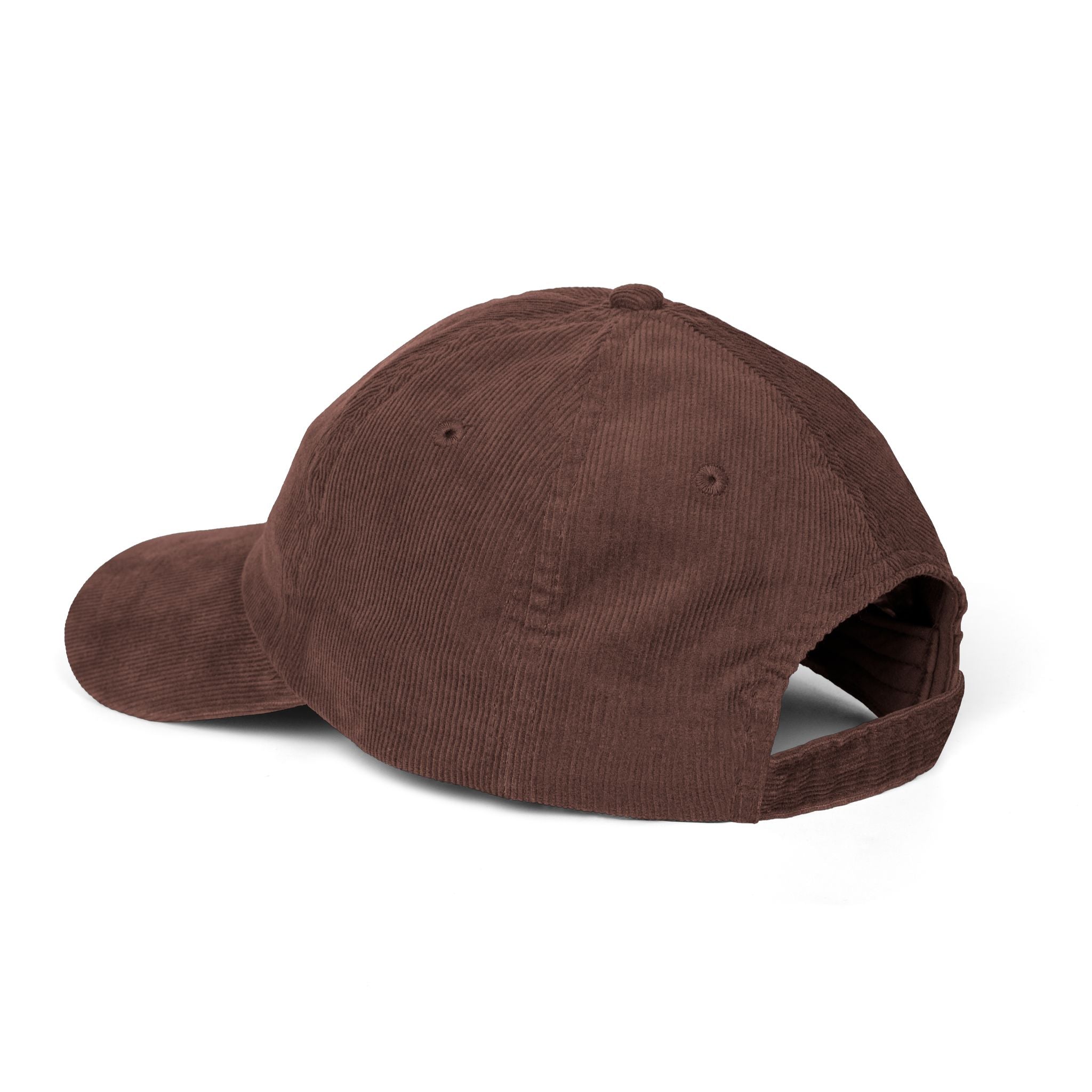Embroidered Menorah Corduroy Cap — Vintage Jewish Holiday Hat