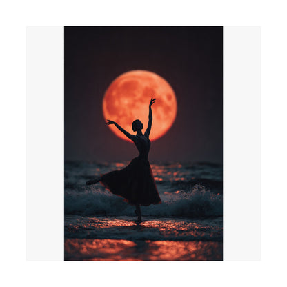 Ballerina Moonlight Poster — Vertical Matte Art Print
