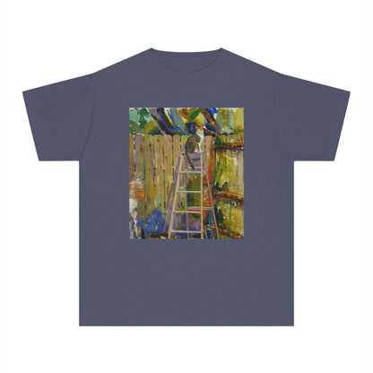 Youth Tee - Colorful Garden Ladder Art Print