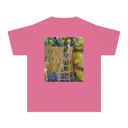 Youth Tee - Colorful Garden Ladder Art Print