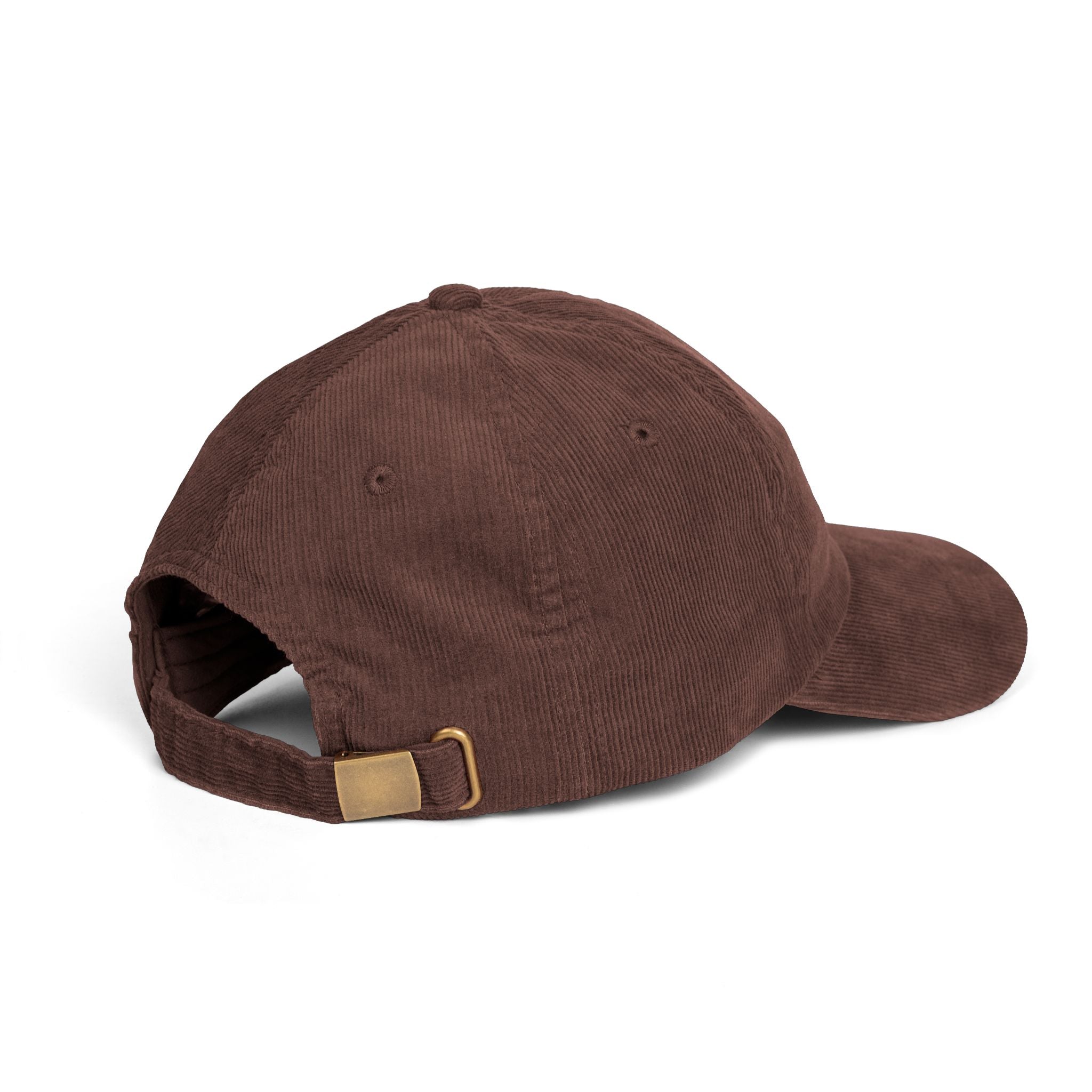 Embroidered Menorah Corduroy Cap — Vintage Jewish Holiday Hat