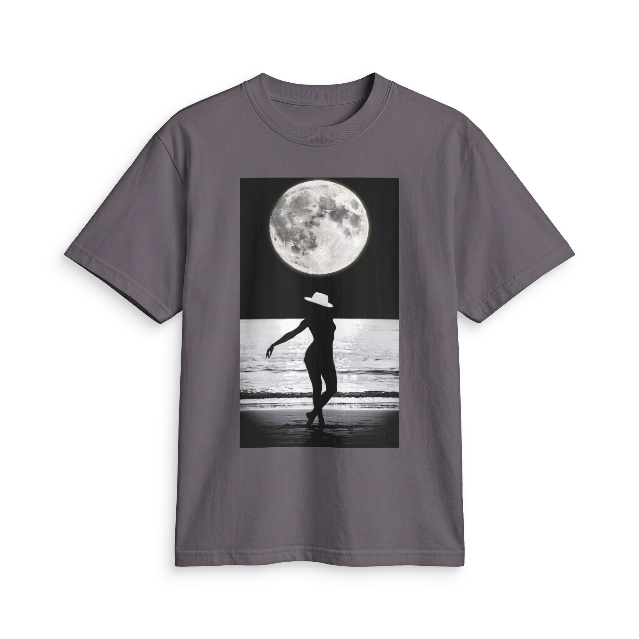Moonlit Beach Silhouette T-Shirt