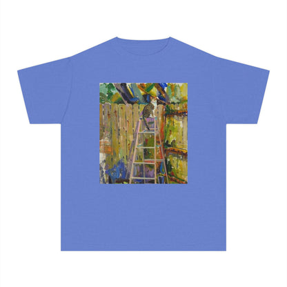 Youth Tee - Colorful Garden Ladder Art Print