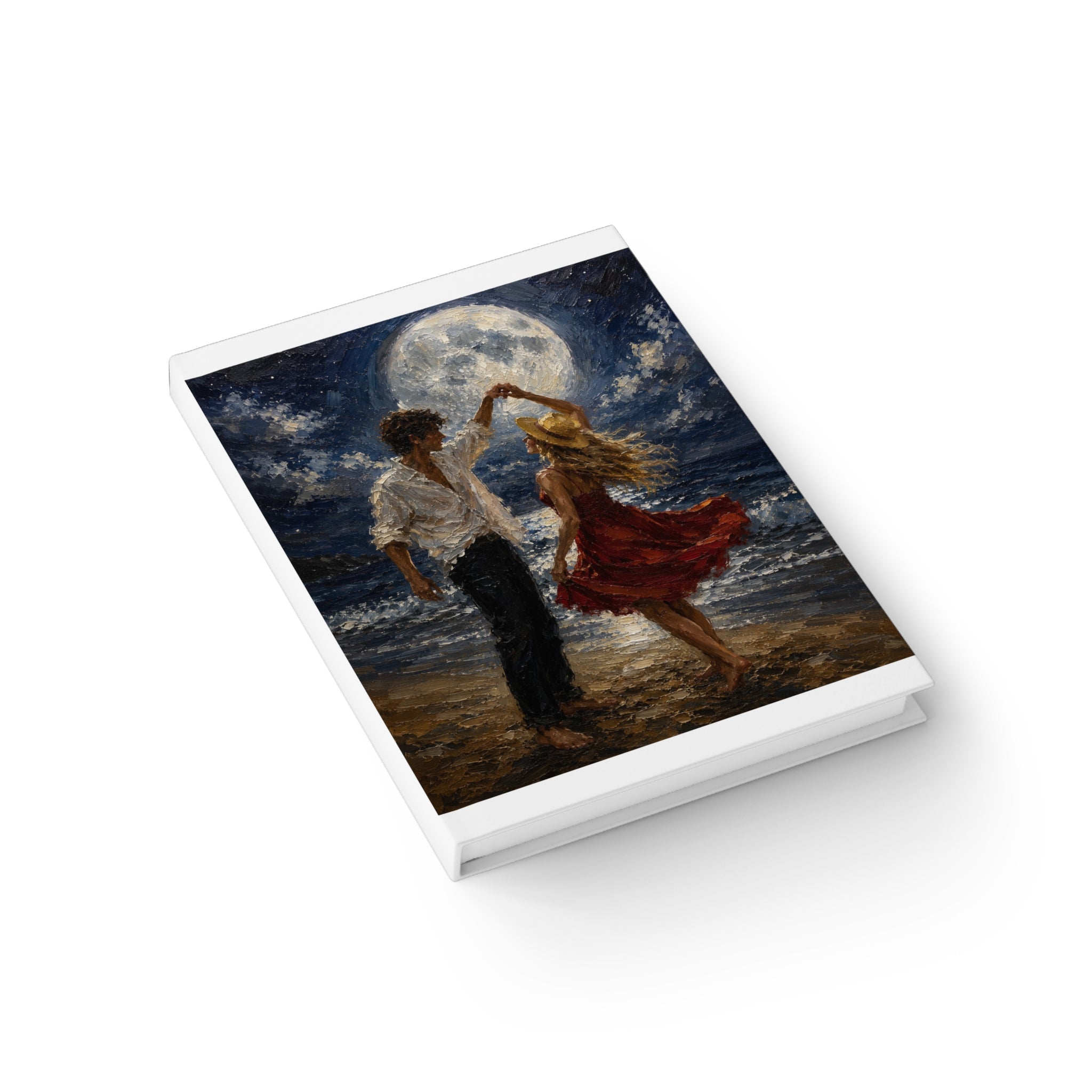 Copy of Moonlit Dance Journal — Romantic Beach Scene Blank Notebook