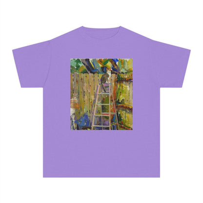 Youth Tee - Colorful Garden Ladder Art Print