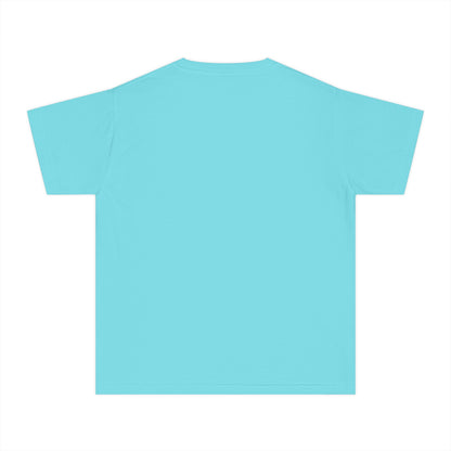 Youth Tee — Cozy Window Cat Print