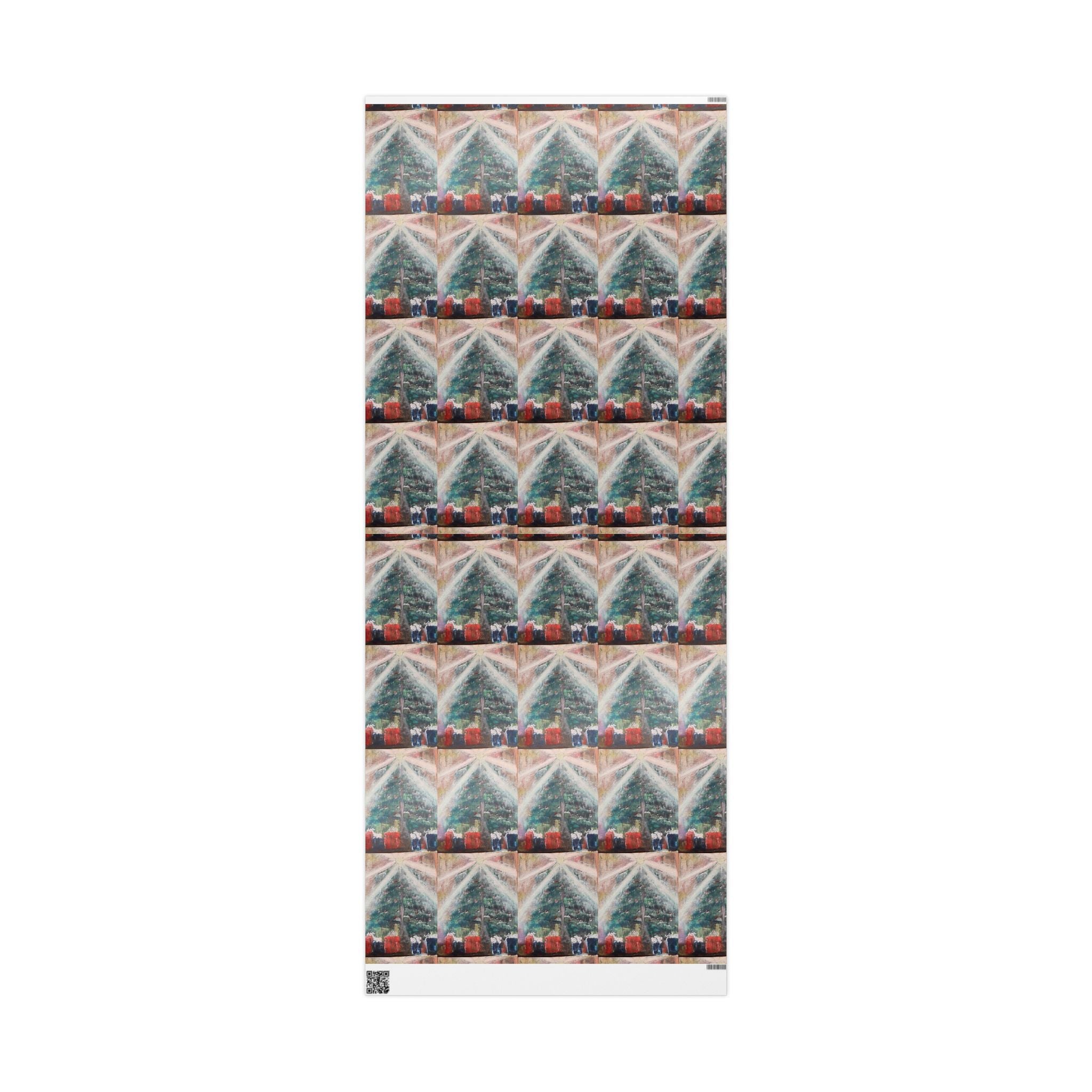 Festive Christmas Tree & Presents Wrapping Paper