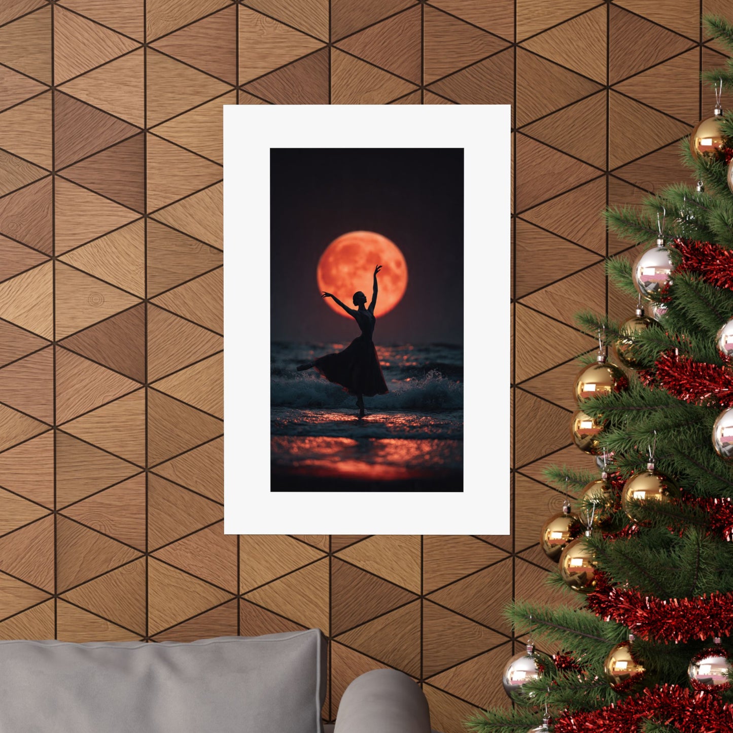 Ballerina Moonlight Poster — Vertical Matte Art Print