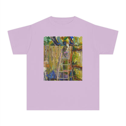 Youth Tee - Colorful Garden Ladder Art Print