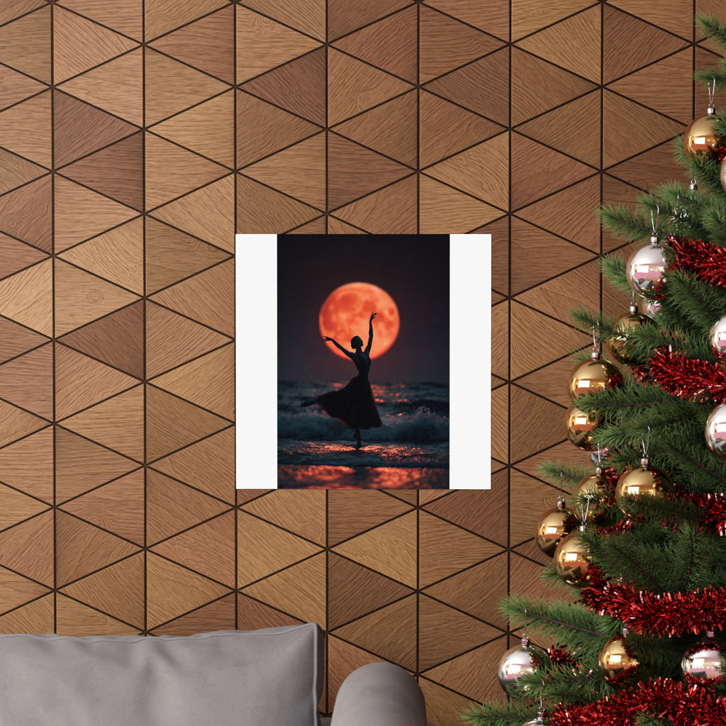 Ballerina Moonlight Poster — Vertical Matte Art Print